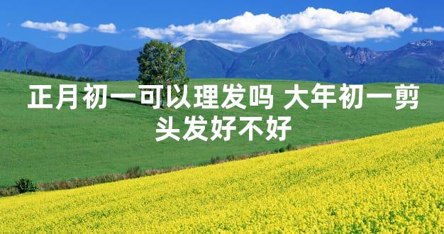 正月初一可以理发吗 大年初一剪头发好不好